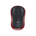 Logitech M185 Wireless Mouse, Red, 2.4Ghz USB Receiver, Plug And Play
