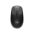 Logitech M190 Wireless Mouse Plug And Play, 2.4Ghz Nano Receiver, Charcoal