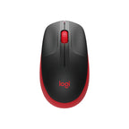 Logitech M190 Wireless Mouse Plug And Play, 2.4Ghz Nano Receiver, Red