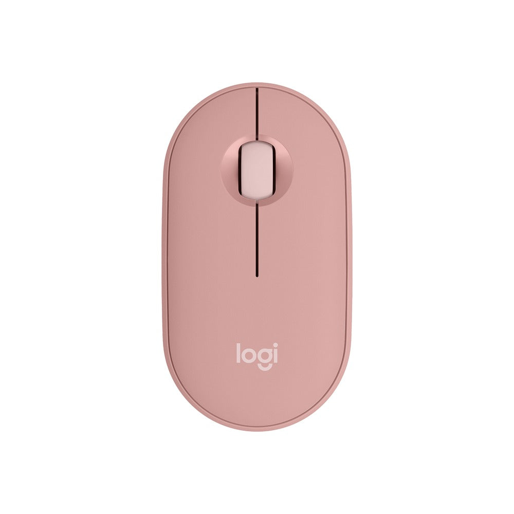 Logitech Pebble Mouse 2 M350S Bluetooth, Multi Device, Tonal Rose