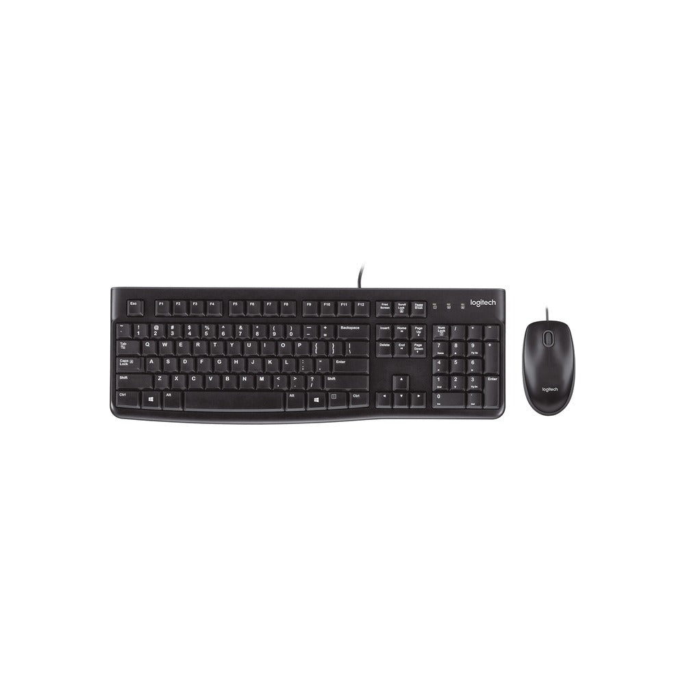 Logitech Mk120 Wired Desktop Keyboard And Mouse Combo