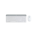 Logitech Mk470 Slim Wireless Keyboard And Mouse Combo, 2.4 GHZ USB Receiver, White- 1Yr Wty