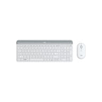 Logitech Mk470 Slim Wireless Keyboard And Mouse Combo, 2.4 GHZ USB Receiver, White- 1Yr Wty