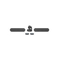Logitech Rally Plus Hd Conference System Kit, Camera (1), Hub(2), Speaker(2), Mic Pod(2)