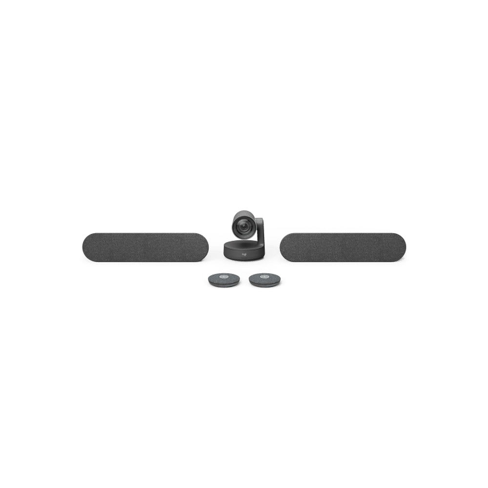 Logitech Rally Plus Hd Conference System Kit, Camera (1), Hub(2), Speaker(2), Mic Pod(2)