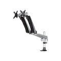 StarTech Dual Monitor Desk Mount <30″, <24″ (Stacked), <9Kg, Full Motion, Silver, Vesa, 10