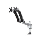 StarTech Dual Monitor Desk Mount <30″, <24″ (Stacked), <9Kg, Full Motion, Silver, Vesa, 10