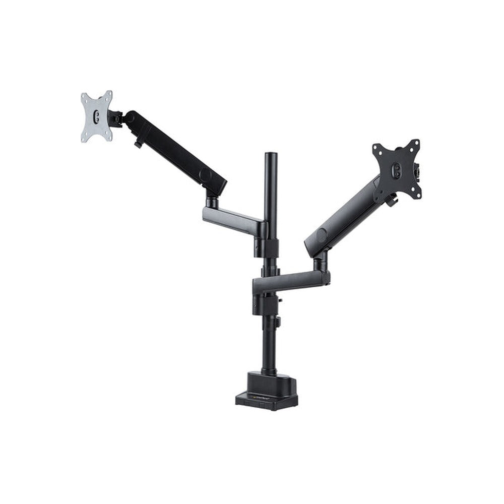 StarTech Dual Monitor Arm <32″, Full Motion, Stackable, Black