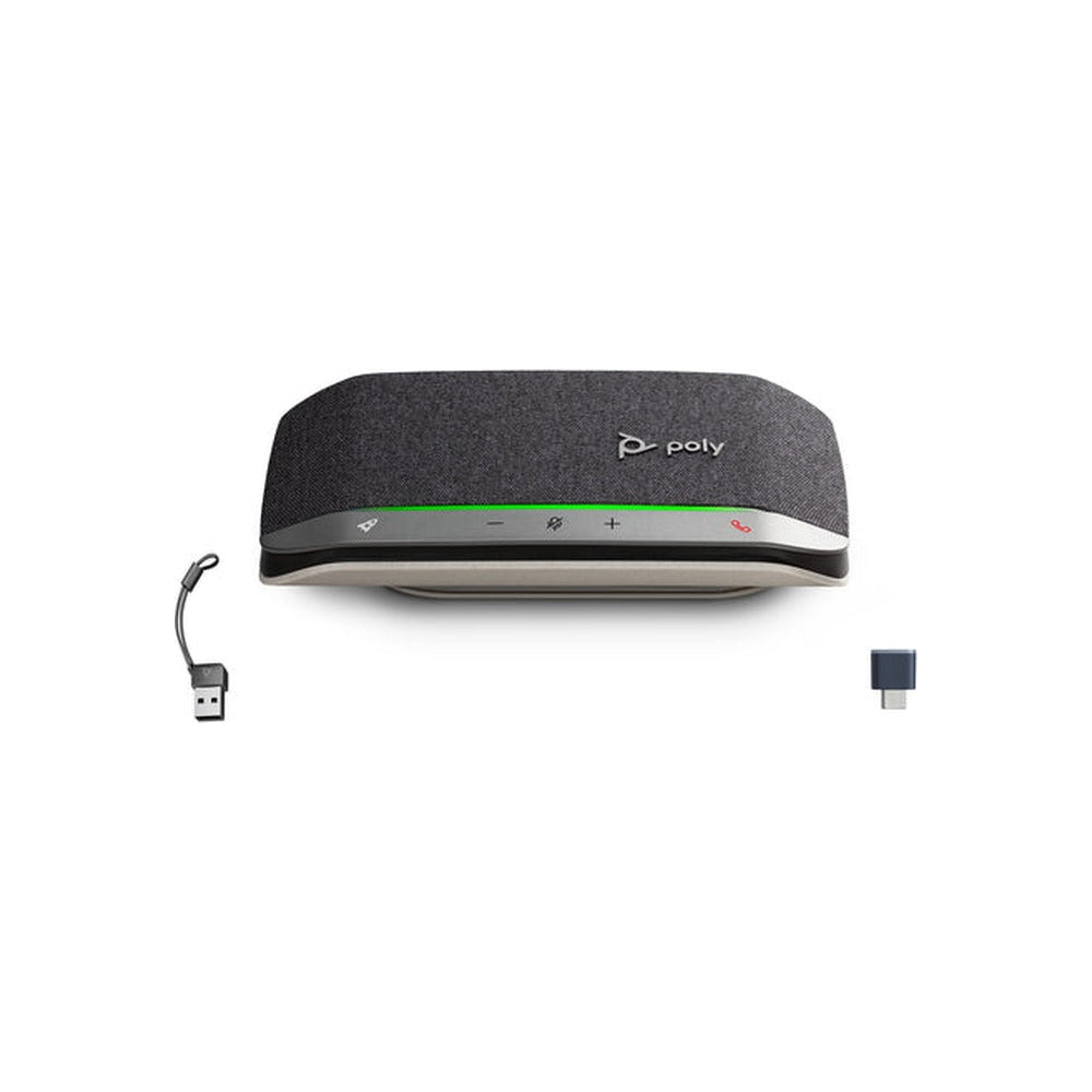 HP Poly Sync 20+ UC Smart Speakerphone, Bluetooth + USB-C Bt700 USB-C Dongle+ USB-A Adap