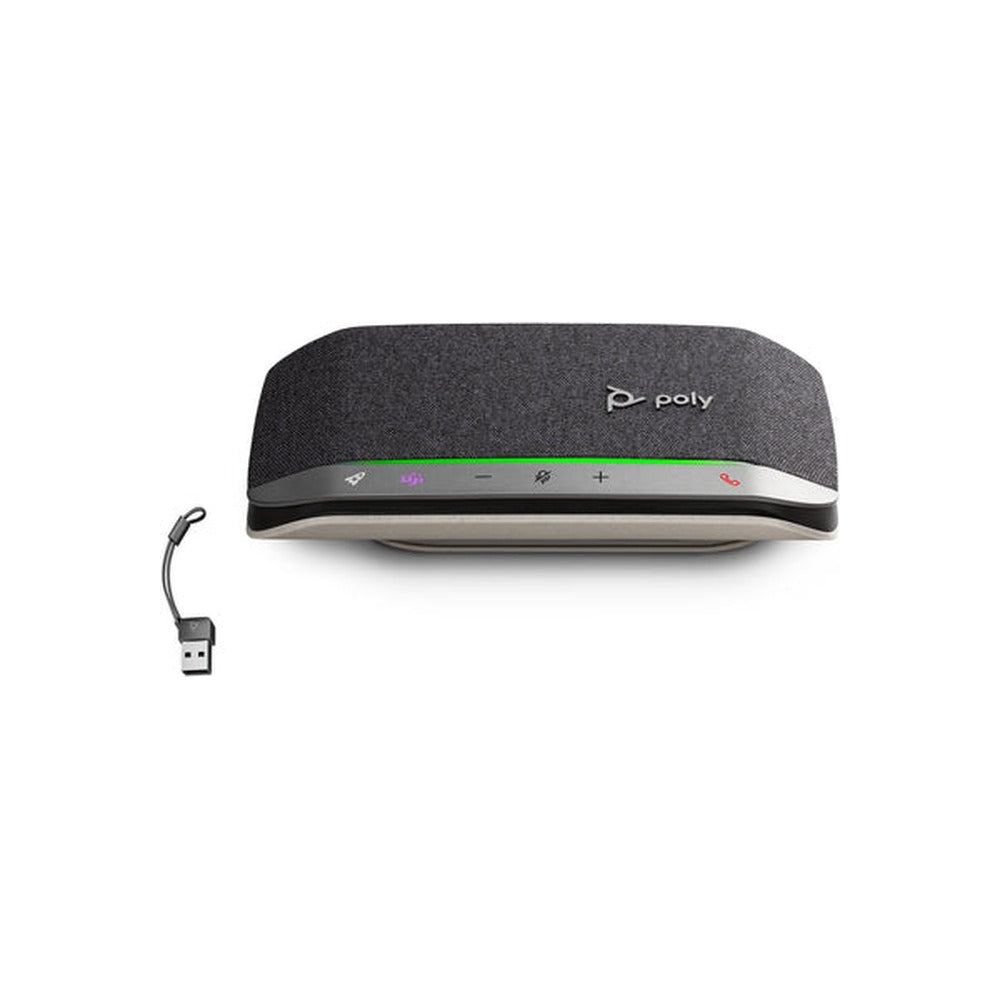 HP Poly Sync 20 MS Smart Speakerphone, Bluetooth + USB-C With USB-A Adapt