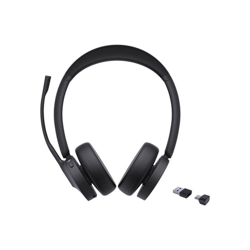 Yealink Wireless (BH70) MS Stereo Bluetooth Headset Bt51 Dongle, Black, C To A Adapter