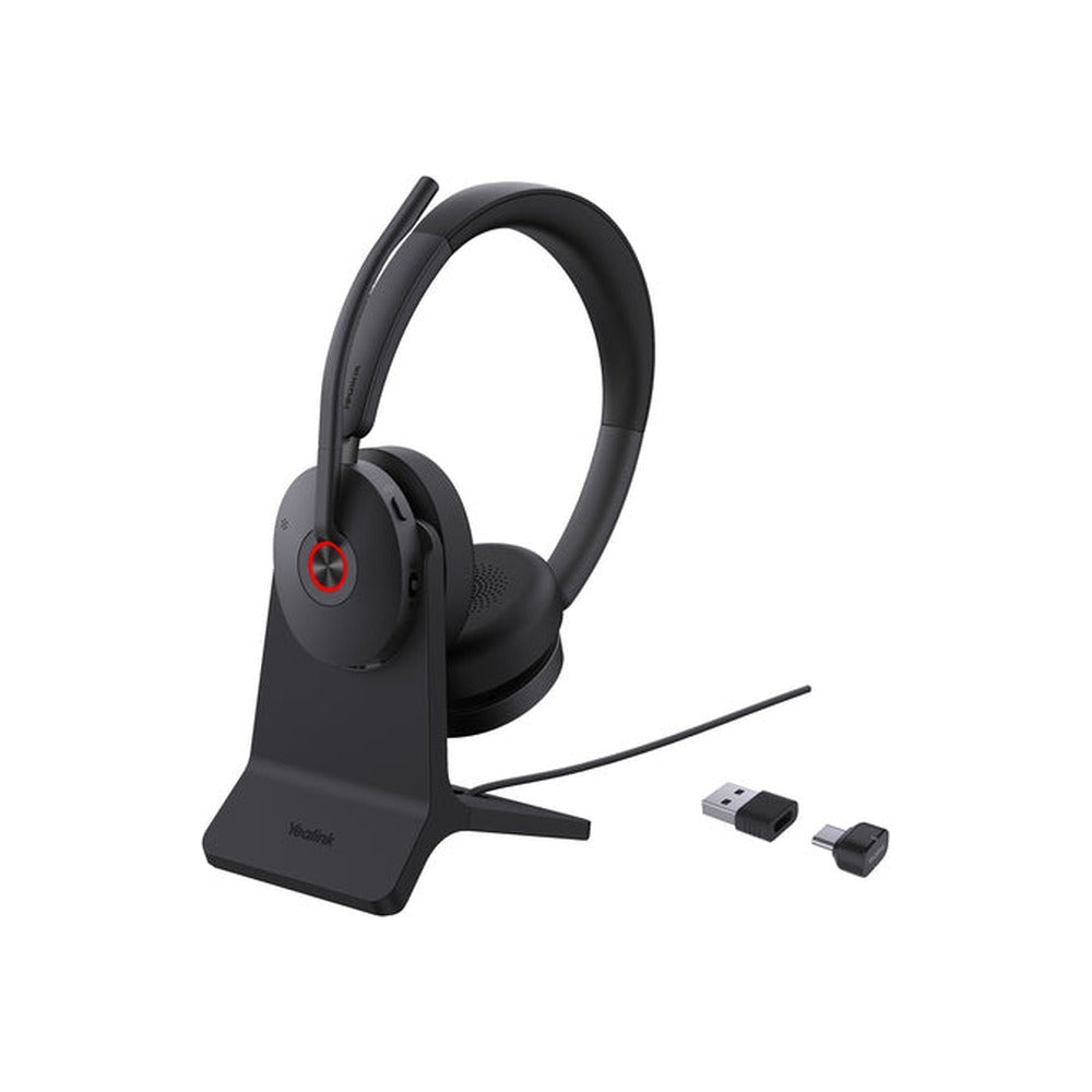 Yealink Wireless (BH74) UC Stereo Bt Anc Headset, Chargestand, Bt51, Black, C To A Adapter