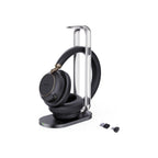 Yealink Wireless (Bh76 Plus) MS Anc Stereo Headset, Chargestand, Black, USB-C Native, C/A Adap