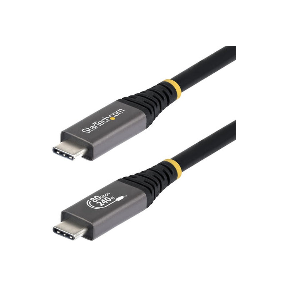 StarTech 1.5M (5Ft) USB4 Cable, USB-IF Certified USB-C Cord, 80Gbps, Ltw