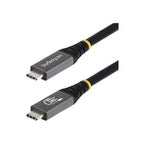 StarTech 1M (3.3Ft) USB4 Cable, USB-IF Certified USB-C Cord, 80Gbps, Ltw