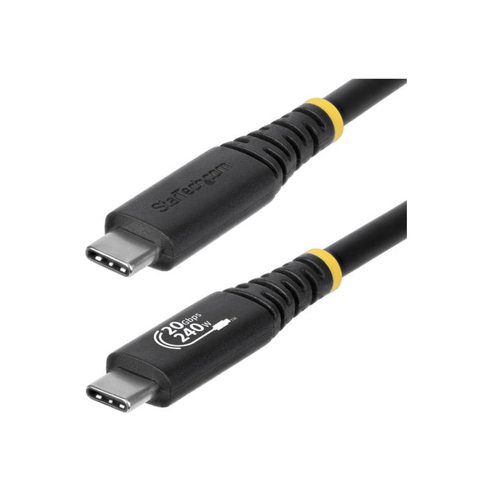 StarTech 2M (6.6Ft) USB4 Cable, USB-IF Certified USB-C Cable, 20Gbps, Ltw