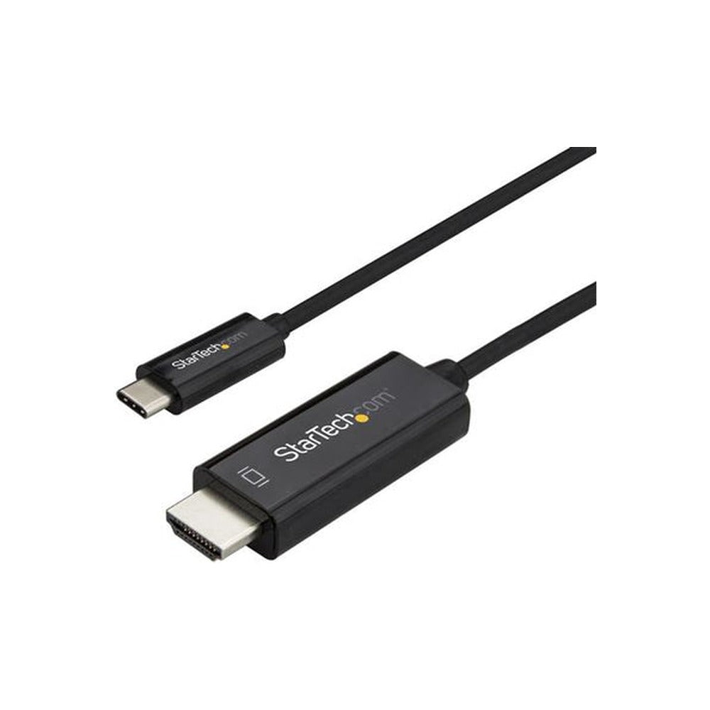 StarTech 2M USB-C To HDMI Cable, 4K 60Hz USB-C HDMI 2.0 Video Adapter, Black