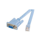 StarTech 2M Cisco RJ45 To DB9 Console Router Cable, M/F, Blue, Ltw