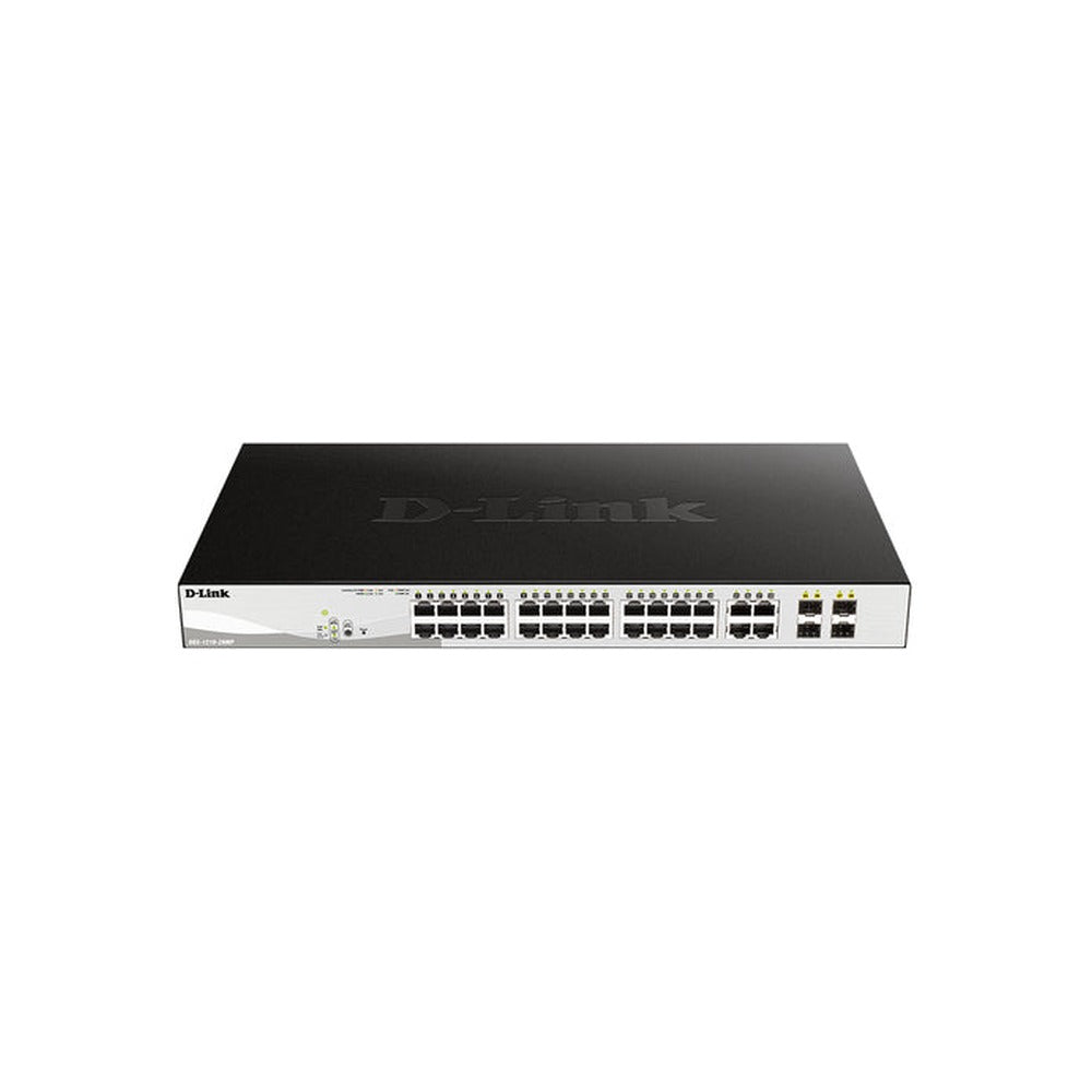 D-Link 28P Gigabit Websmart PoE Switch 28 RJ45 (24 PoE, 193W) With 4 Combo SFP Ports