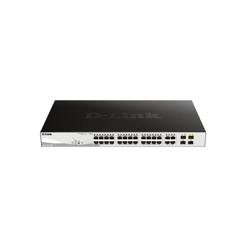 D-Link 28P Gigabit Websmart PoE Switch 28 RJ45 (24 PoE, 193W) With 4 Combo SFP Ports