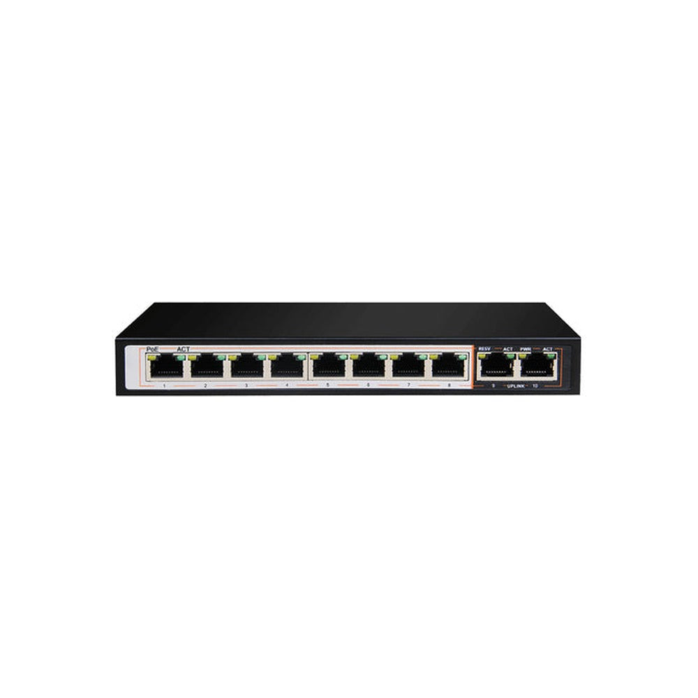 D-Link 10P Gigabit PoE Switch With 8 Long Reach PoE Ports (96W) And 2 Uplink Ports