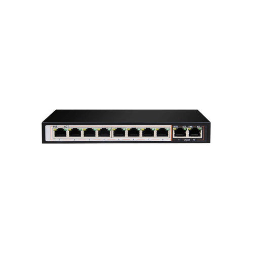 D-Link 10P Gigabit PoE Switch With 8 Long Reach PoE Ports (96W) And 2 Uplink Ports