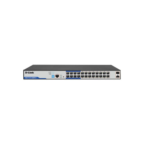 D-Link 26P Gigabit Smart Managed PoE+ Switch With 24 PoE+ Ports (380W) And 2 SFP Ports