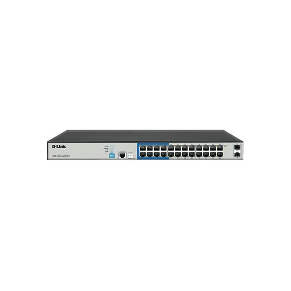 D-Link 26P Gigabit Smart Managed PoE+ Switch With 24 PoE+ Ports (230W) And 2 SFP Ports
