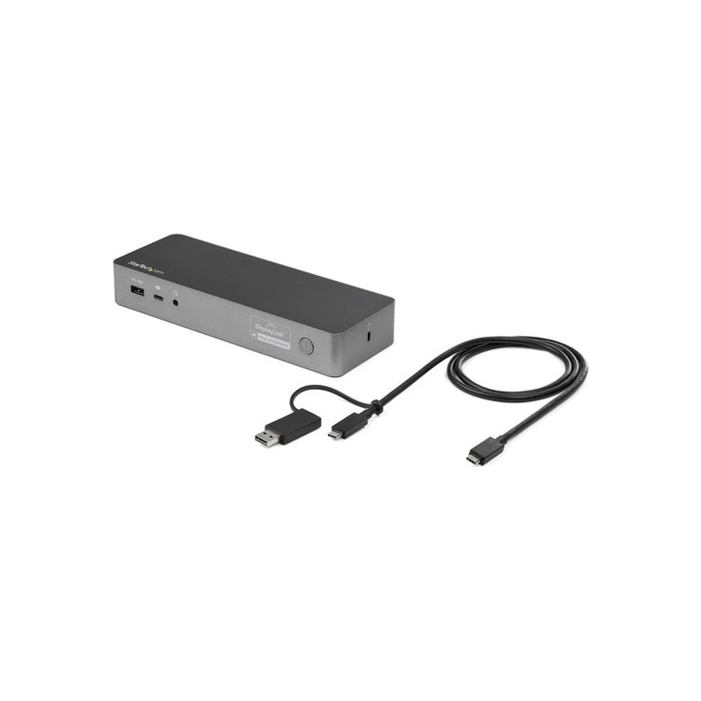 StarTech USB-C USB-A Hybrid 4K Dock, Dual Display, Dp(2), HDMI(2), USB(3), 60W