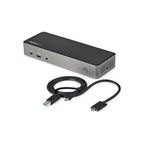 StarTech USB-C(TB3), USB-A Hybrid 4K Dock, Triple Displ, HDMI(3), Dp(3), USB(4), 85W, AC