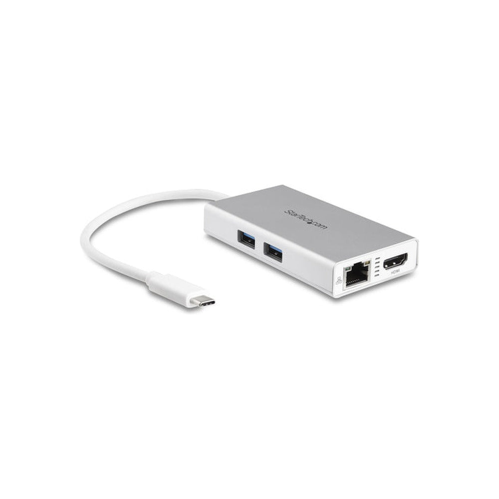 StarTech USB-C Multiport Adapter, 4K, HDMI, GbE, USB(2), Single Display, 48W