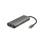 StarTech USB-C (T/Bolt3) Multiport Adapter, 4K HDMI USB(2), RJ45, SD, Single Display, 48W