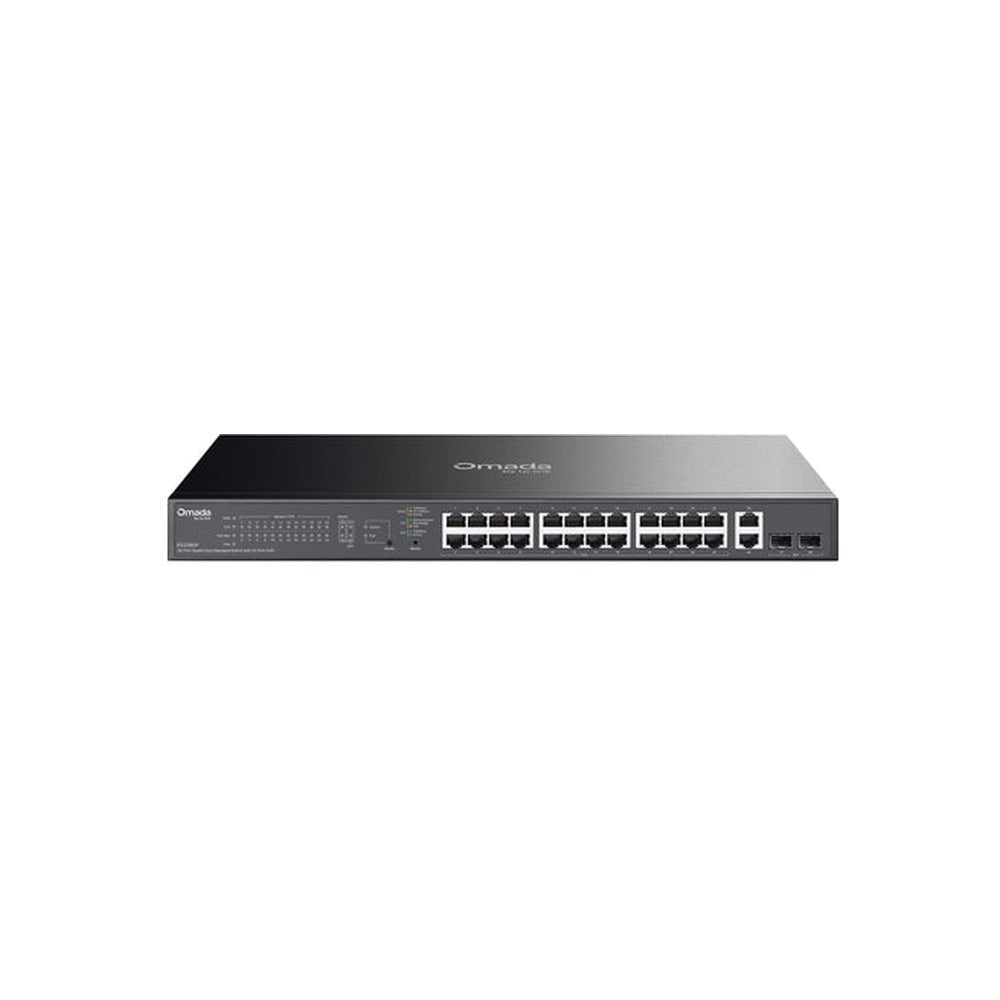 TP-Link Omada 28-Port Easy Managed Gigabit Switch, PoE+(24), SFP(2), 250W