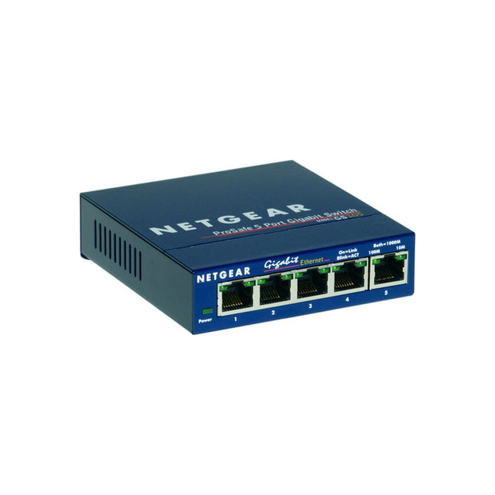 NETGEAR (GS105AU) 5-Port Unmanaged Switch, GbE(5)