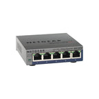 NETGEAR (GS105E) 5-Port Web Managed Switch, Gbe+(5)
