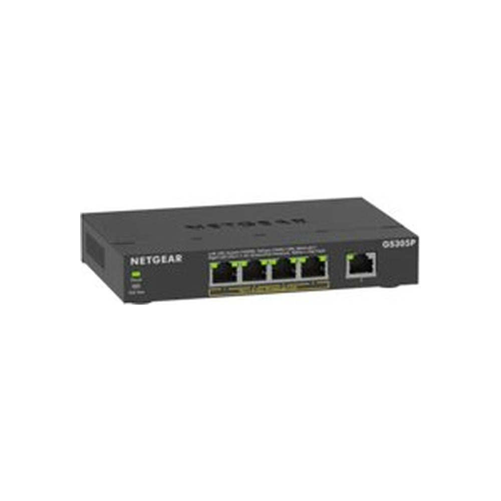NETGEAR (GS305P) 5-Port Unmanaged Switch, PoE(4) 63W