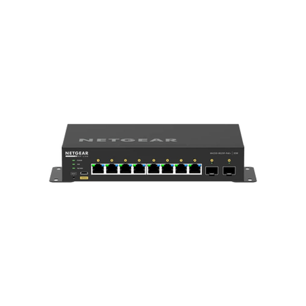 NETGEAR 8-Port Managed L2 Switch PoE+(8) 220W, Sfp+ Av Line(2)