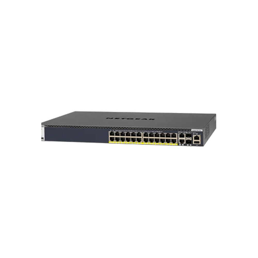 NETGEAR 28-Port Managed L3 Stack Switch, PoE+ (24), Sfp+(4)