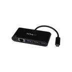 StarTech 3 Port USB-C Hub, USB-C(1), USB(3), RJ45, 60W Pd