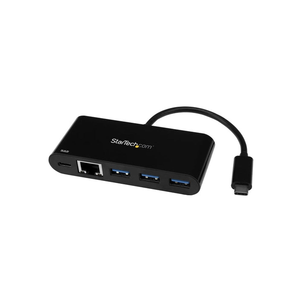 StarTech 3 Port USB-C Hub, USB-C(1), USB(3), RJ45, 60W Pd