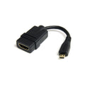 StarTech 5″ HDMI To HDMI Micro Adapter Cable, HDMI F To Micro HDMI M, Ltw