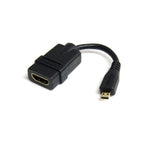 StarTech 5″ HDMI To HDMI Micro Adapter Cable, HDMI F To Micro HDMI M, Ltw