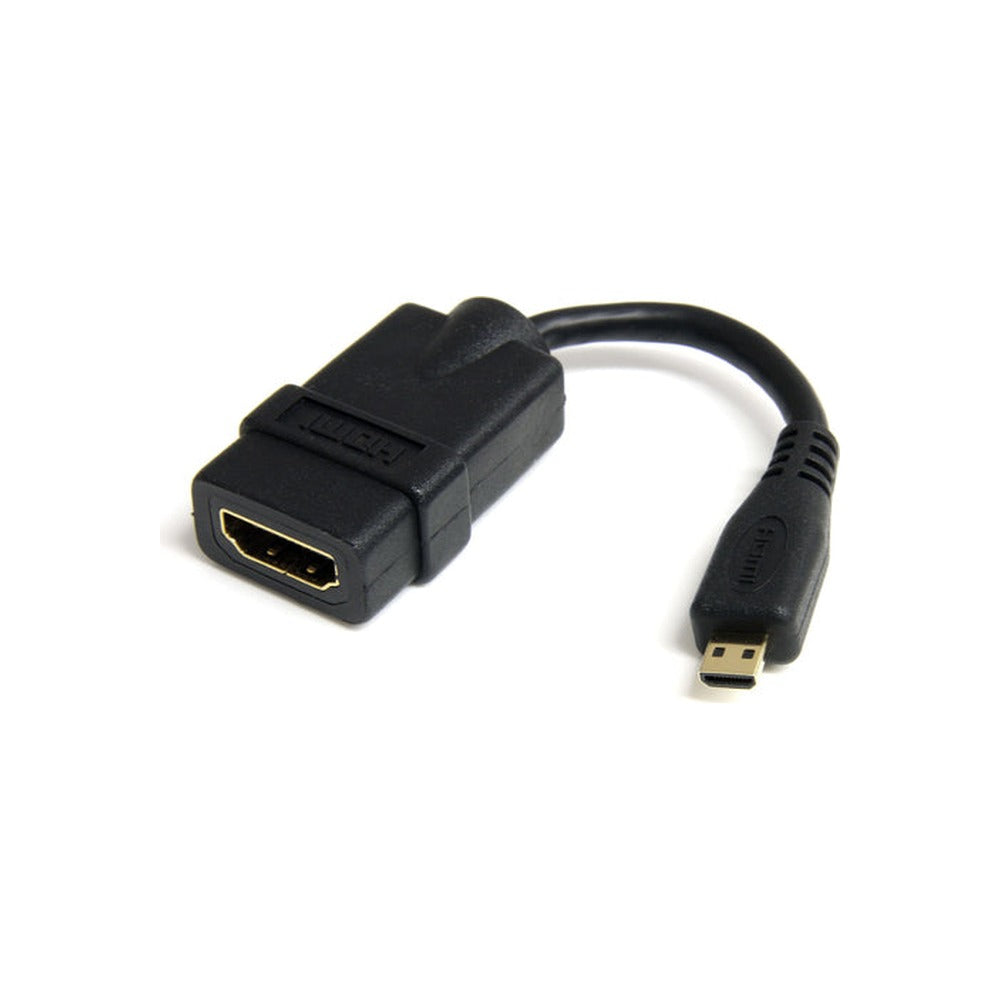 StarTech 5″ HDMI To HDMI Micro Adapter Cable, HDMI F To Micro HDMI M, Ltw