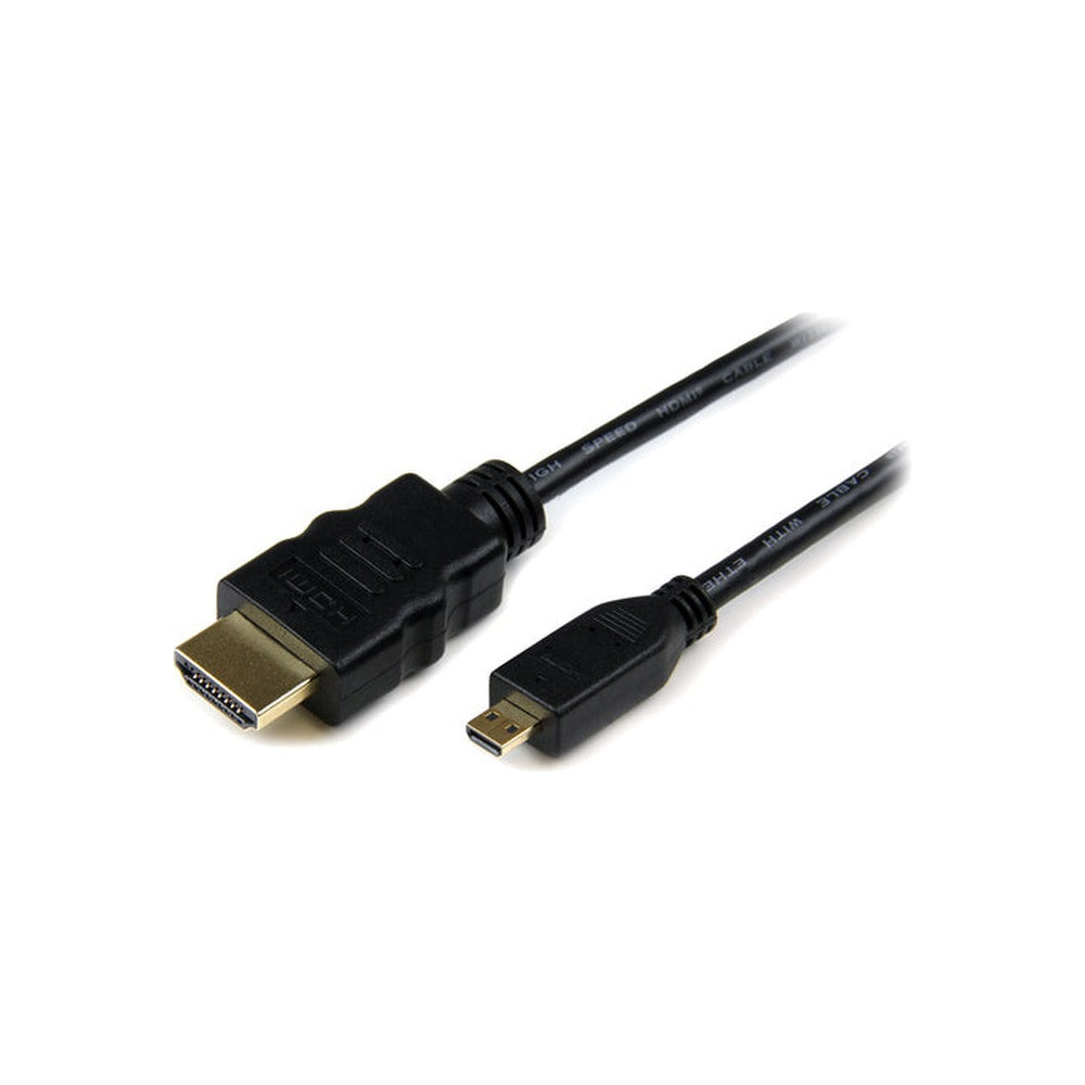 StarTech 1M HDMI 1.4 To Micro HDMI Adapter Cable With Ethernet, Black, Ltw