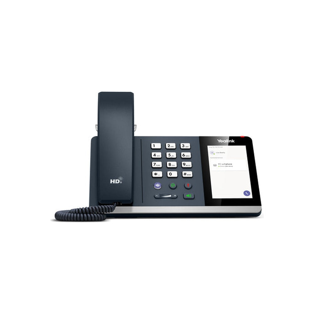 Yealink (MP45) Desktop Phone With Handset, 4″ Touch Screen, Entry Level USB Phone