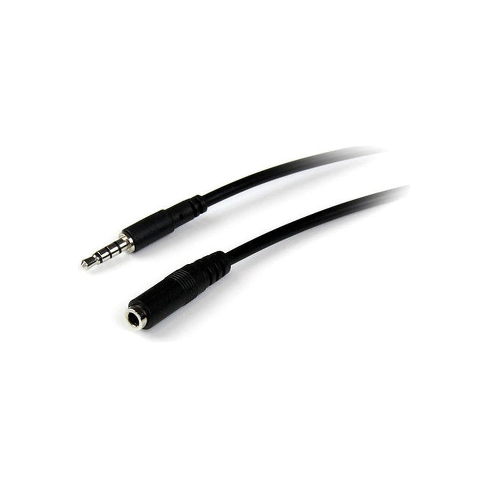 StarTech 2M 3.5Mm Audio Extension Cable, 4 Position Trrs, M/F, Ltw