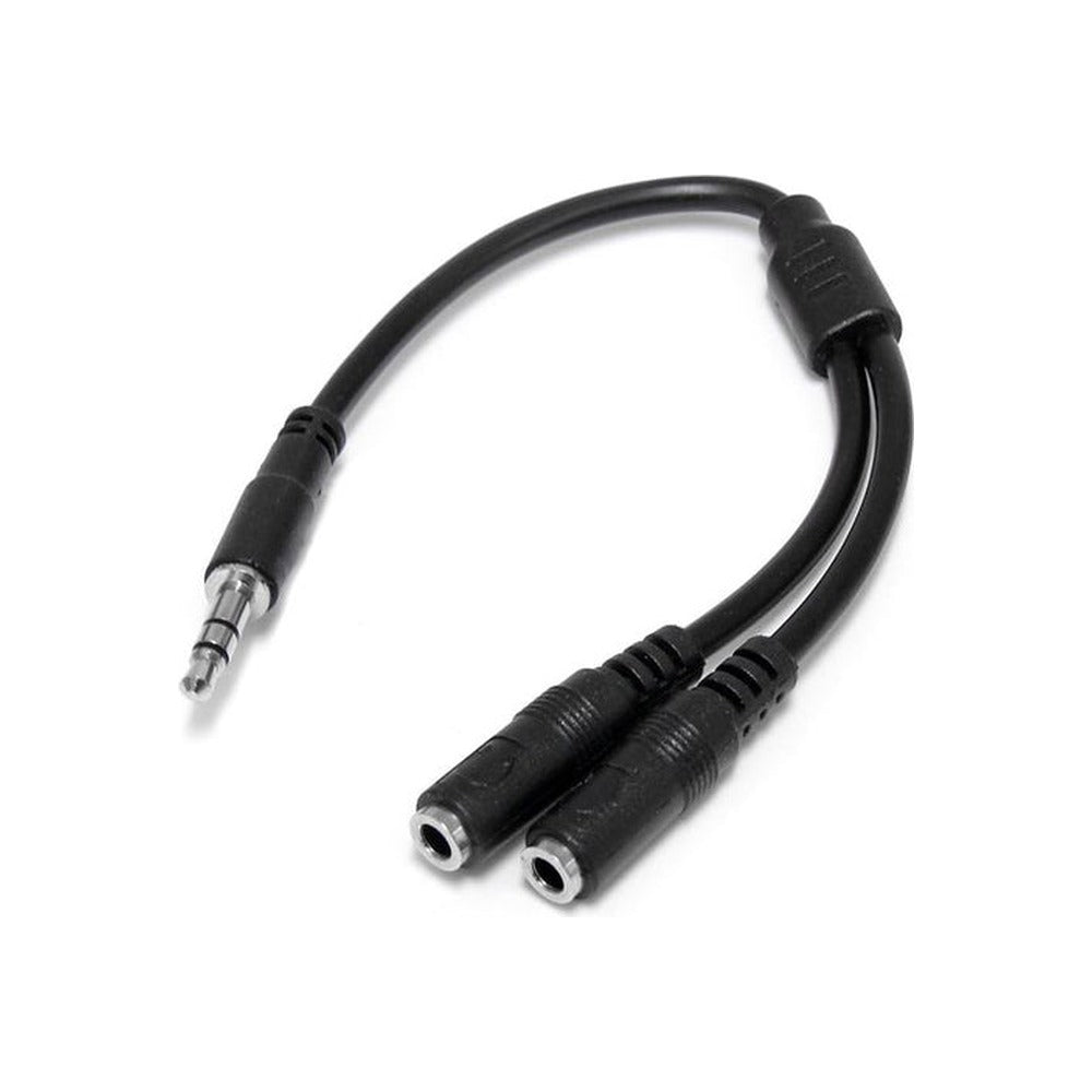 StarTech 3.5Mm Stereo Splitter Cable, 3-Position To 2X 3-Position, M/F, Ltw