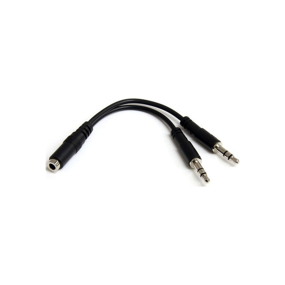 StarTech 3.5Mm Stereo Splitter Cable, 4-Position To 2X 3-Position, F To M, Ltw