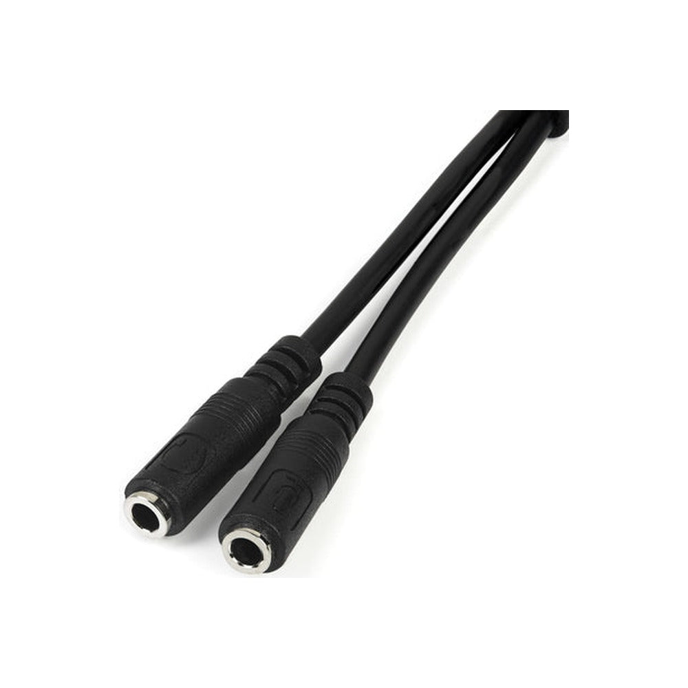 StarTech 3.5Mm Stereo Splitter Cable, 4-Position To 2X 3-Position, M/F, Ltw