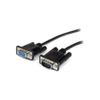 StarTech 3M Black Straight Through Serial Cable, DB9 M/F